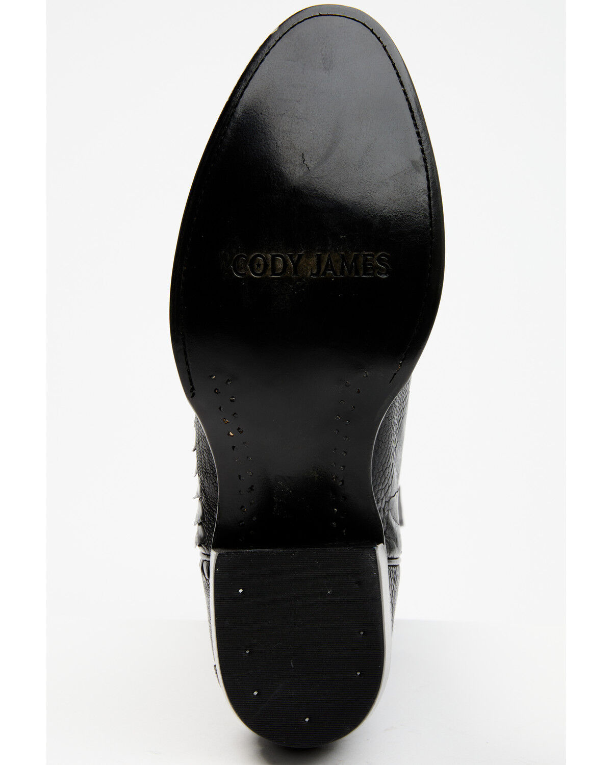 Image #7 - Cody James Men's Exotic Ostrich Leg Western Boots - Round Toe, Black, hi-res