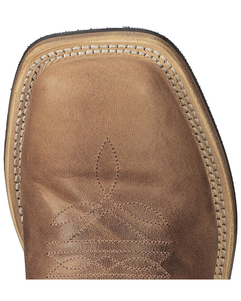 Cody James Boy's Light Black Calf Leather Boots - Square Toe , Light Brown, hi-res