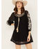 Image #2 - Shyanne Women's Gauze Embroidered Dress, Black, hi-res