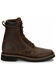 Justin Men's Pulley Lace-Up Work Boots - Steel Toe, Brown, hi-res