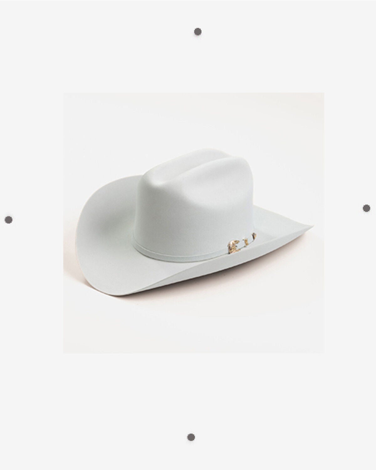 Image #1 - Larry Mahan Imperial 1000X Felt Cowboy Hat, Silver, hi-res