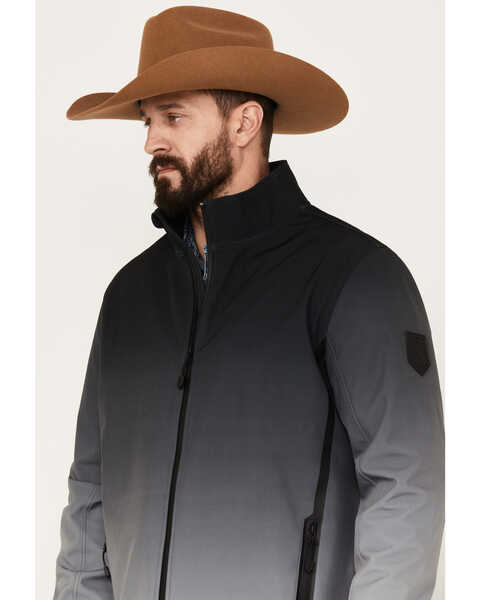 Image #2 - RANK 45® Men's Ombre Softshell Jacket, Grey, hi-res