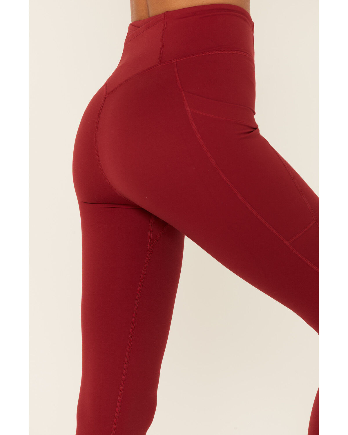 Image #3 - Idyllwind Women's High Rise Freedom Leggings, Burgundy, hi-res