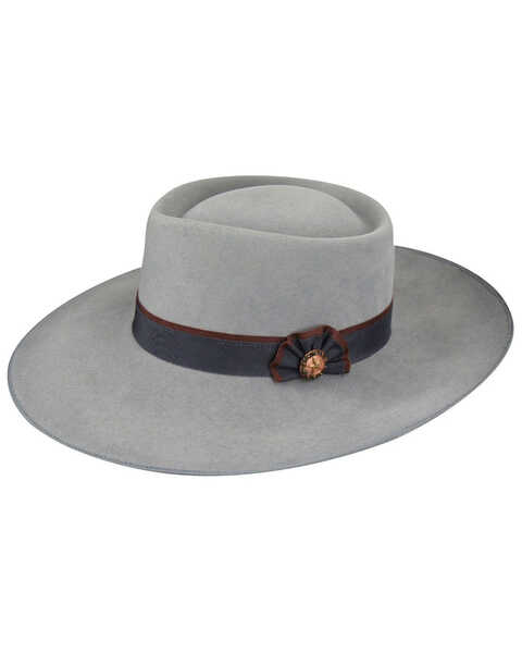Bailey Women's Renegate Cowpuncher 4X Felt Western Fashion Hat , Grey, hi-res