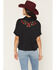 Image #4 - Idyllwind Women's Songwriter Short Sleeve Snap Sateen Western Shirt, Black, hi-res