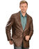 Image #1 - Scully Lamb Leather Blazer - Reg, Chocolate, hi-res