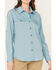 Image #4 - Ariat Women's Rebar VentTEK Long Sleeve Button Down Work Shirt, Light Blue, hi-res