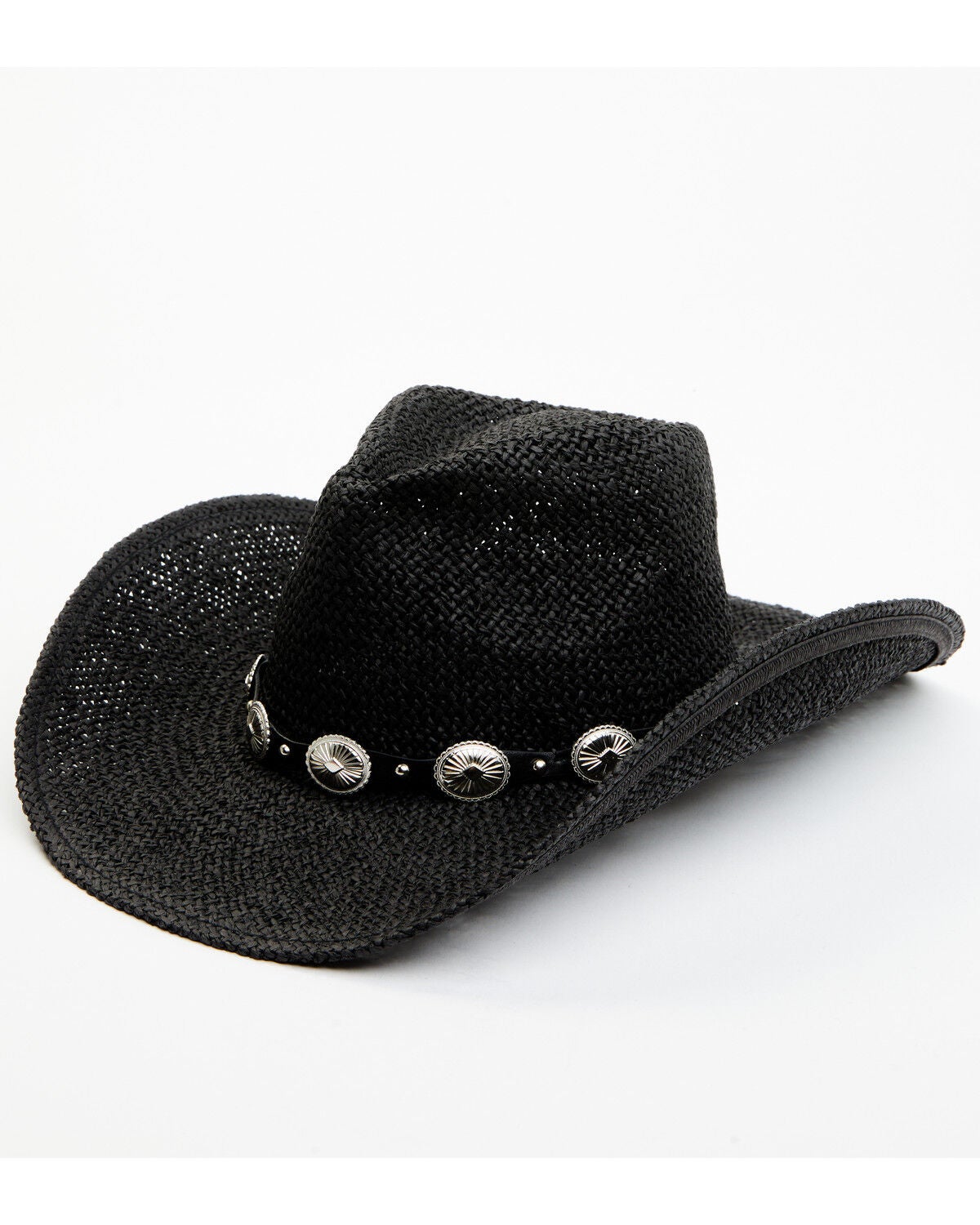 Idyllwind Women's Ride With Me Straw Cowboy Hat, Black, hi-res