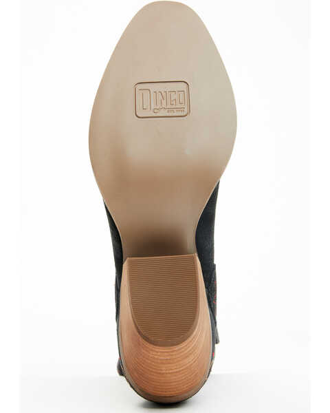 Image #7 - Dingo Women's Sugar Bug Suede Fashion Booties - Medium Toe , Black, hi-res