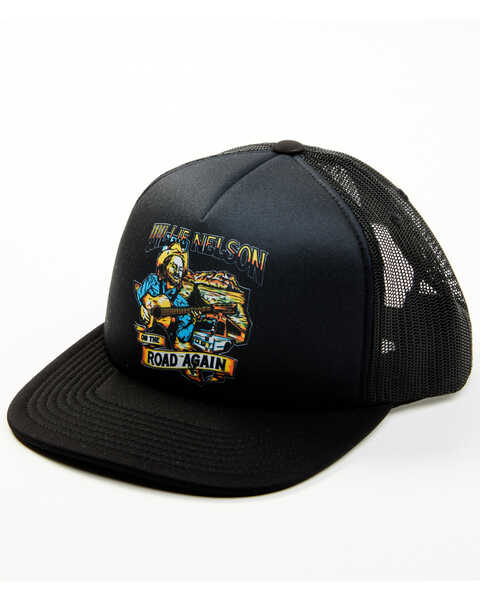 Brixton x Willie Nelson Men's On The Road Again Ball Cap, Black, hi-res