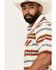 Image #2 - Cody James Men's Crystal Ball Serape Striped Print Short Sleeve Snap Western Shirt , Ivory, hi-res