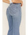 Image #4 - Shyanne Women's Light Wash High Rise Super Flare Tulip Jeans, Light Wash, hi-res