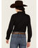 Image #4 - Wrangler Retro Women's Solid Long Sleeve Button-Down Stretch Western Shirt, Black, hi-res