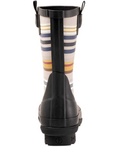 Image #5 - Pendleton Women's Bridger Stripe Rain Boots - Round Toe, Black, hi-res