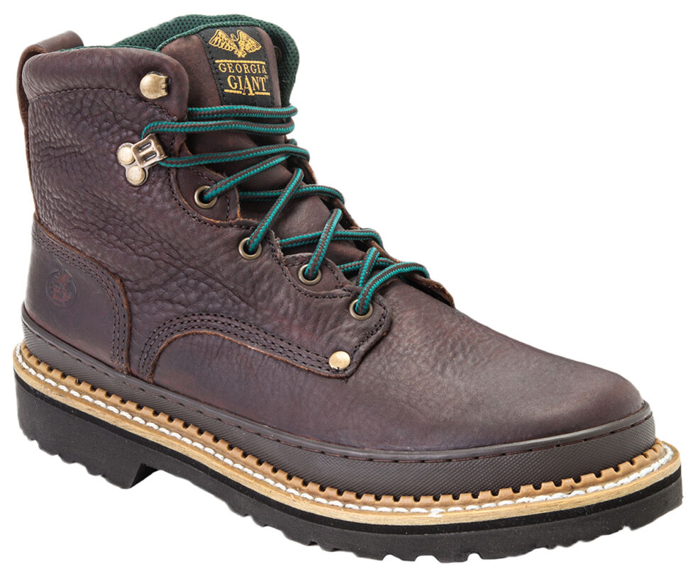 Georgia Boots Women's 6" Giant Work Boots - Steel Toe, Brown, hi-res