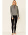 Image #2 - Shyanne Women's 1/4 Zip Front Logo Pullover, Charcoal, hi-res