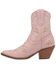 Image #3 - Dingo Women's Floral Western Booties - Snip Toe, Pink, hi-res