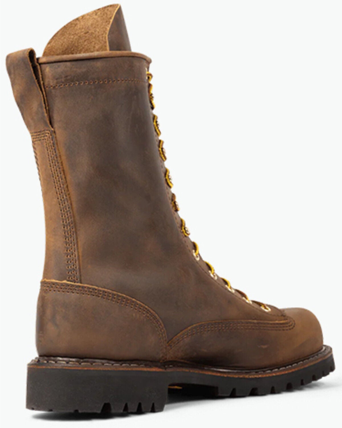 Image #4 - White's Boots Men's Frontiersman 10' Lace-Up Work Boots - Round Toe, Brown, hi-res
