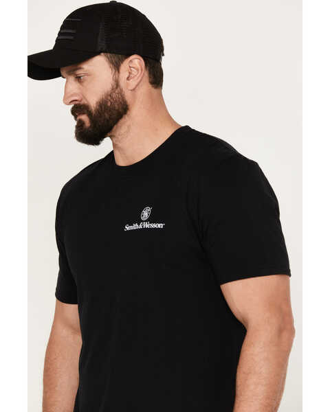 Smith & Wesson Men's Original Trademark Short Sleeve Graphic T-Shirt, Black, hi-res