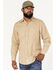 Image #1 - Resistol Men's Wheat Ridge Check Button Down Western Shirt, Sage, hi-res