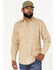 Image #1 - Resistol Men's Wheat Ridge Check Button Down Western Shirt , Sage, hi-res