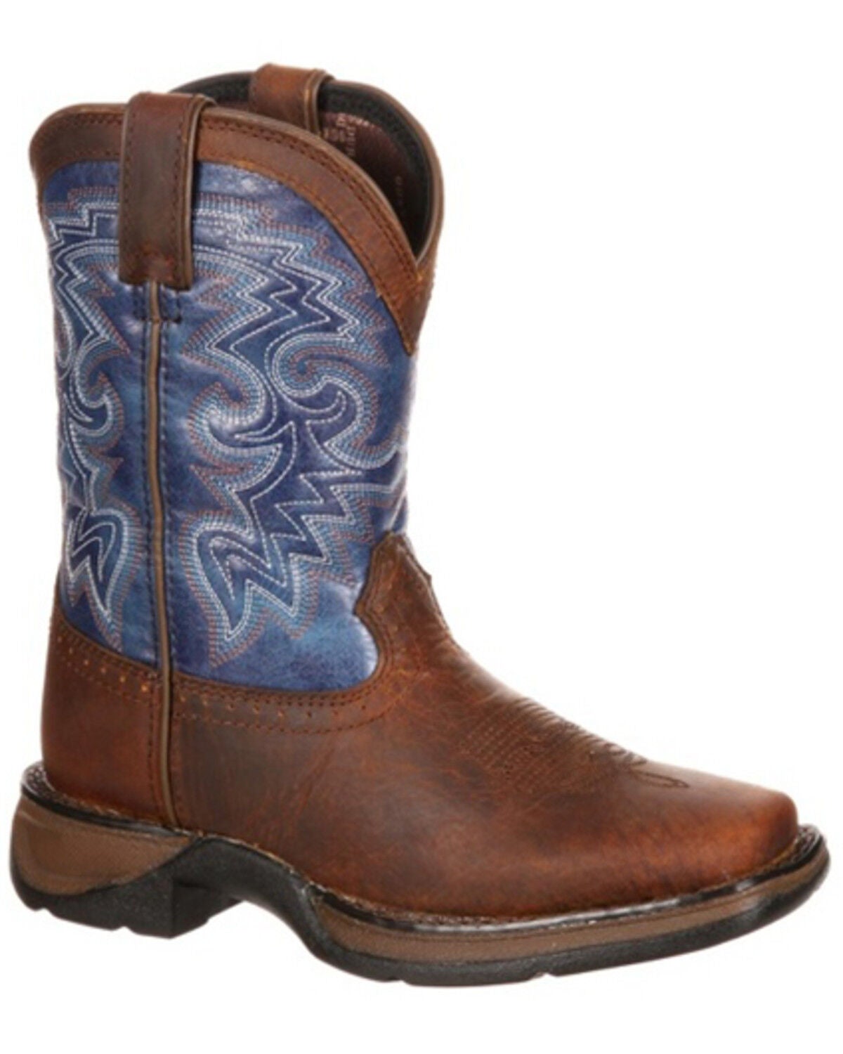 Durango Little Boys' Western Boots - Broad Square Toe, Brown, hi-res