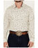 Image #3 - Cody James Men's Treven Floral Print Long Sleeve Snap Western Shirt - Big, Cream, hi-res