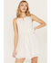 Idyllwind Women's Gladiolus Metallic Slip Tie Front Dress, Ivory, hi-res