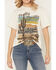 Image #3 - Shyanne Women's Pretty Gritty Embroidered Short Sleeve Graphic Tee, Cream, hi-res