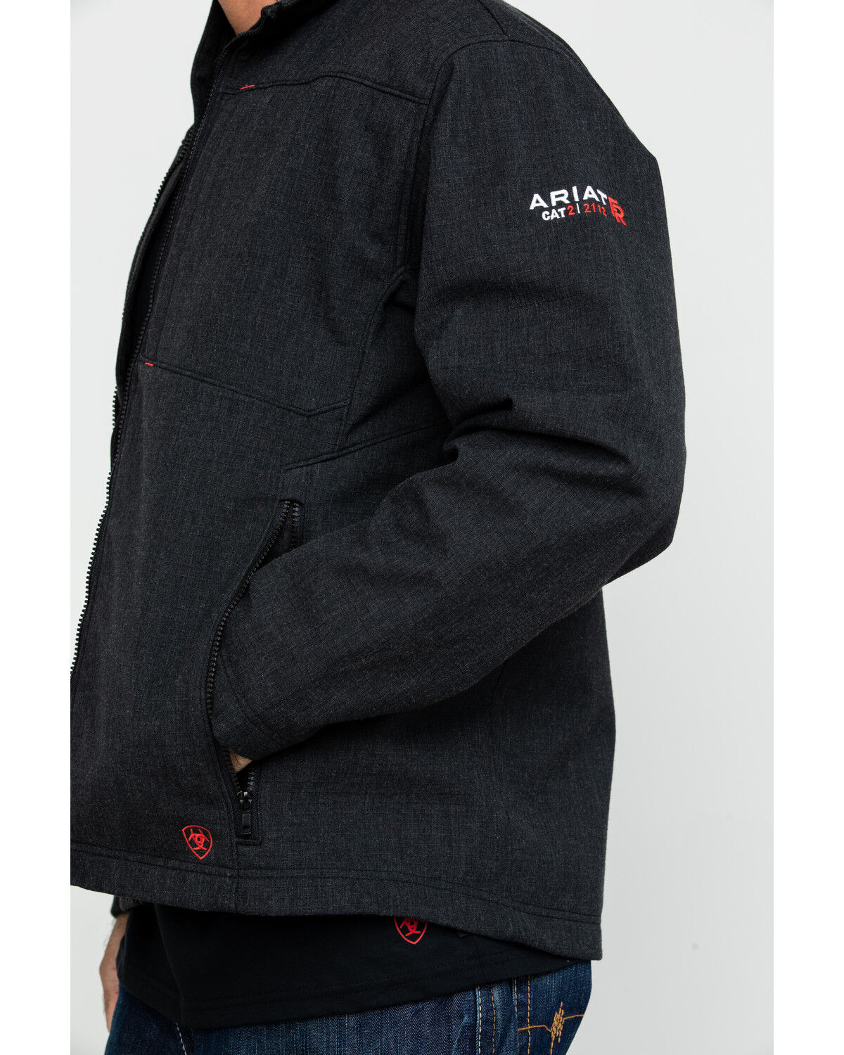 Image #4 - Ariat Men's FR Vernon Jacket - Big, Black, hi-res