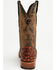 Image #5 - Tanner Mark Men's Exotic Ostrich Print Western Boots - Broad Square Toe, Brown, hi-res