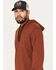 Image #2 - Moonshine Spirit Men's Space Dye Hooded Sweatshirt, Rust Copper, hi-res