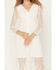 Image #3 - Shyanne Women's Hillside Button Front Embroidered Mesh Midi Dress, Ivory, hi-res