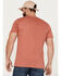Brixton Men's Alpha Thread Tonal Logo Graphic T-Shirt, Medium Red, hi-res