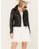 Image #3 - Mauritius Leather Women's Crissy Star and Fringe Detail Leather Jacket, Black, hi-res