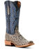 Image #1 - Ariat Men's Futurity Relentless Exotic Ostrich Western Boots - Square Toe, Grey, hi-res