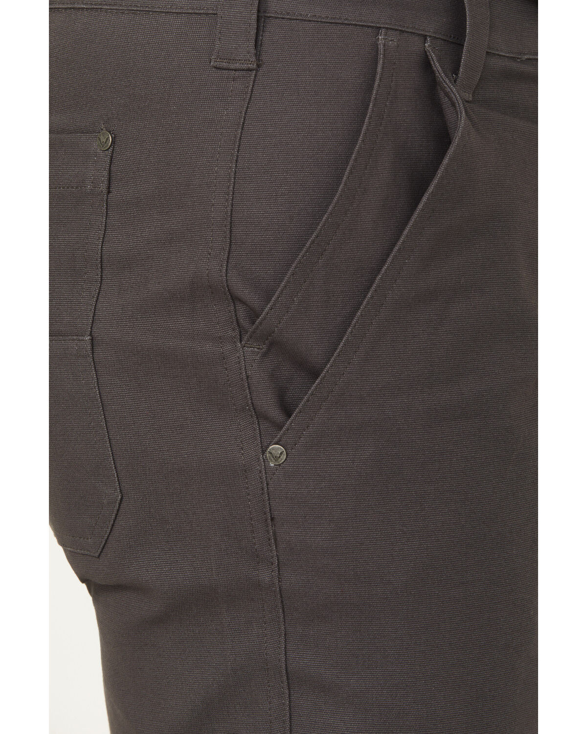 Image #2 - Thorogood Men's Canvas DWR Relaxed Straight Stretch Work Pants, Grey, hi-res