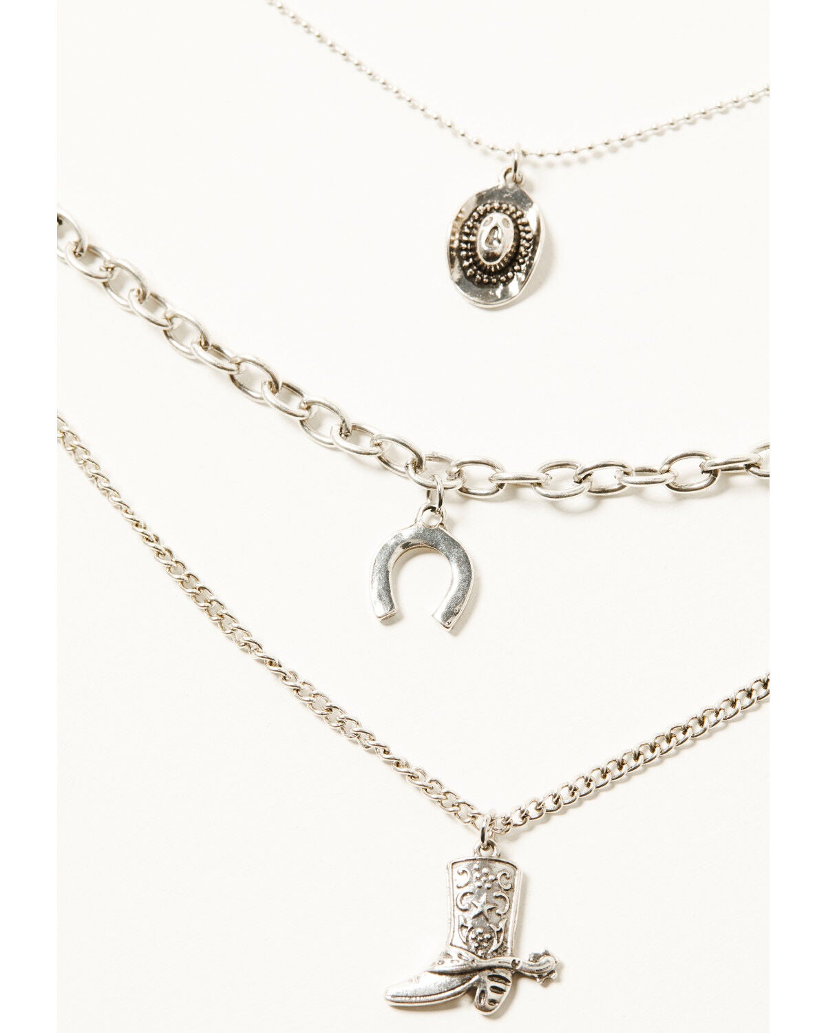 Shyanne Women's 3 Layered Jewelry Set - 2 Piece, Silver, hi-res