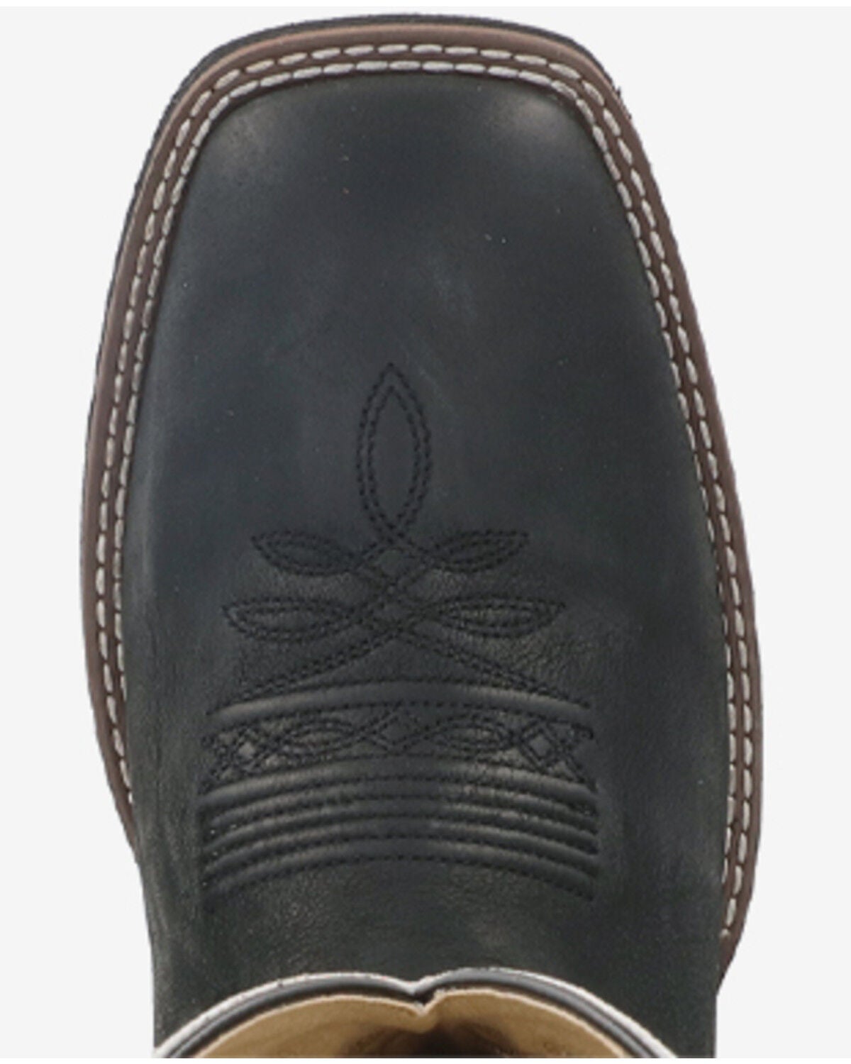 Image #5 - Smoky Mountain Men's Cedar Performance Western Boots - Broad Square Toe, Black, hi-res