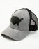 Image #1 - Howitzer Men's States Patch Mesh Back Trucker Cap, Heather Grey, hi-res