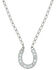 Image #1 - Montana Silversmiths Women's Lucky Horseshoe Necklace, Silver, hi-res