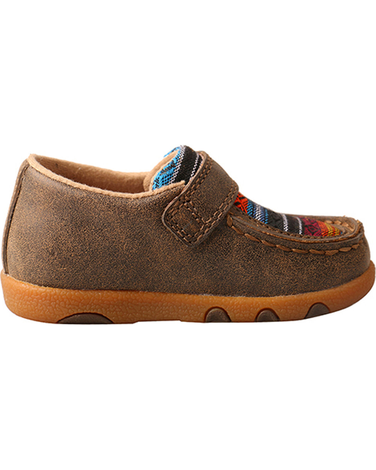 Twisted X Toddler Boys Serape Canvas Driving Shoes Moc Toe Sheplers