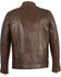Image #2 - Milwaukee Leather Men's Sheepskin Moto Leather Jacket, Brown, hi-res