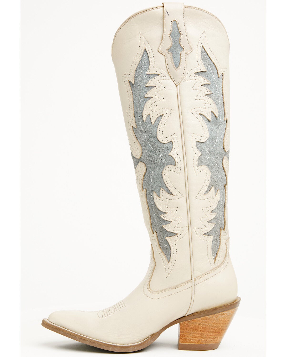 Image #3 - Idyllwind Women's Fire and Reign Tall Suede Western Boots - Round Toe, Ivory, hi-res