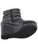 Image #6 - Milwaukee Leather Women's Triple Strap Wedge Boots - Round Toe, Black, hi-res