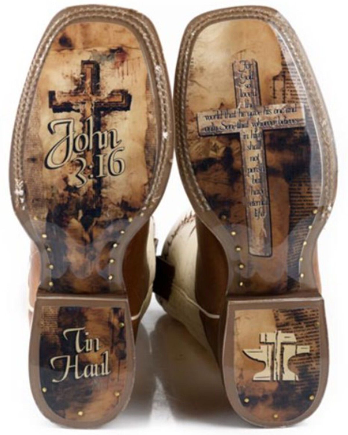 Tin Haul Men's Shoe Of Faith Western Boots - Broad Square