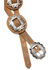 Shyanne Women's Brown Multi Studded Concho Belt , Brown, hi-res