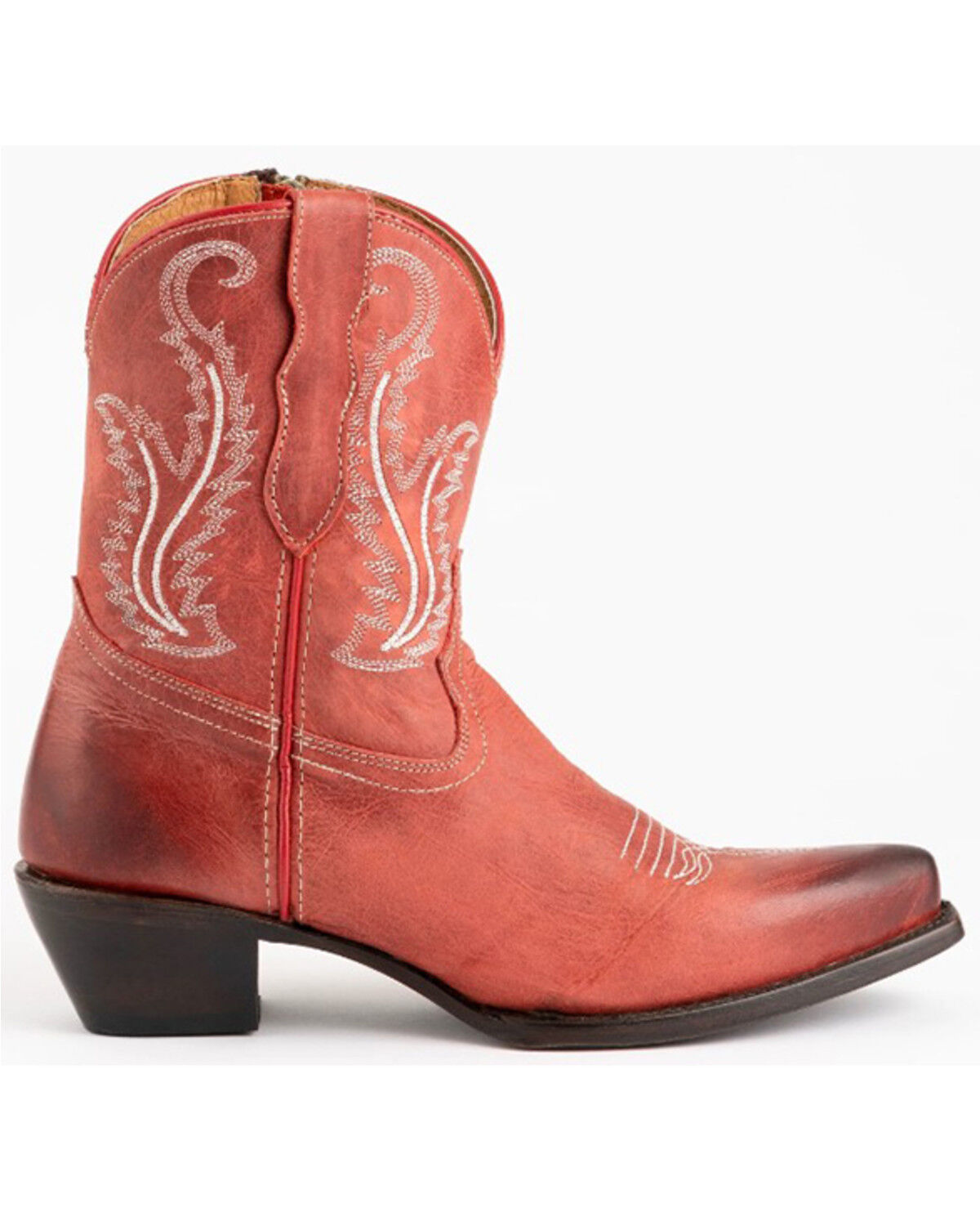 Image #2 - Ferrini Women's Molly Western Boots - Snip Toe, Red, hi-res