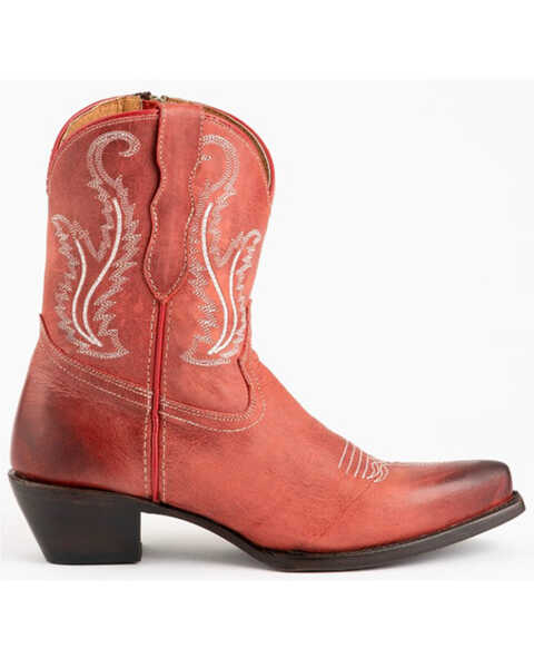 Image #2 - Ferrini Women's Molly Western Boots - Snip Toe , Red, hi-res
