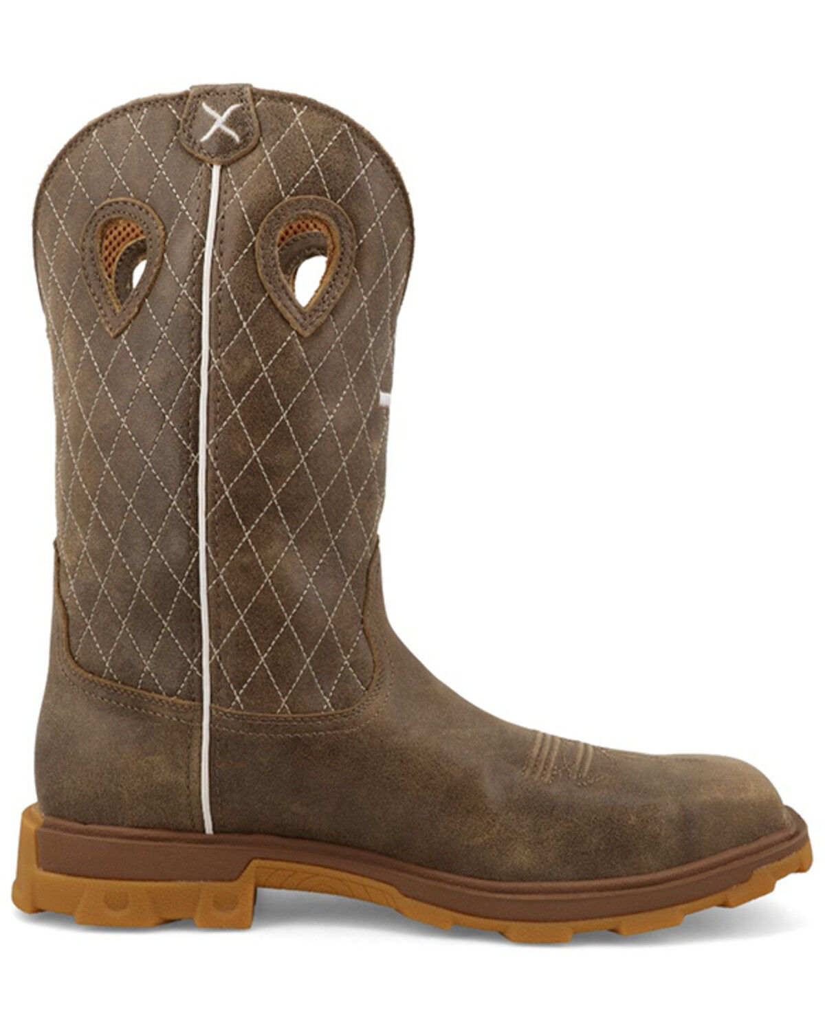 Image #2 - Twisted X Men's Ultralite Work Boots - Composite Toe, Brown, hi-res